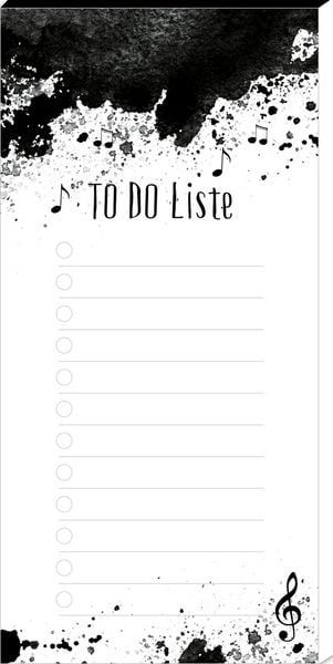 Produktbild: Notizblock - TO DO Liste (All about music)