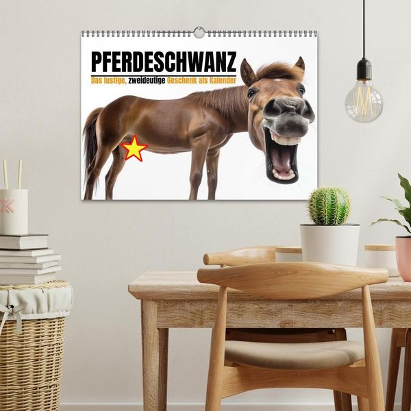 Produktbild: Pferdeschwanz - Das lustige, zweideutige Geschenk als Kalender (Wandkalender 2026 DIN A3 quer), CALVENDO Monatskalender