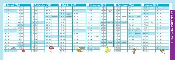 Produktbild: Der Wochen-Tischkalender f&uuml;r das Schuljahr 2026/2027