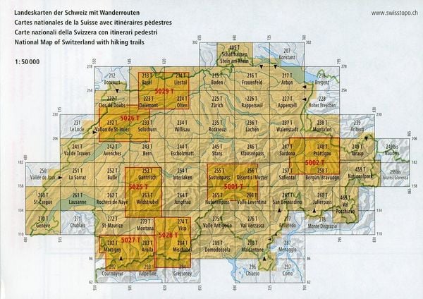 Produktbild: 285T Domodossola Wanderkarte
