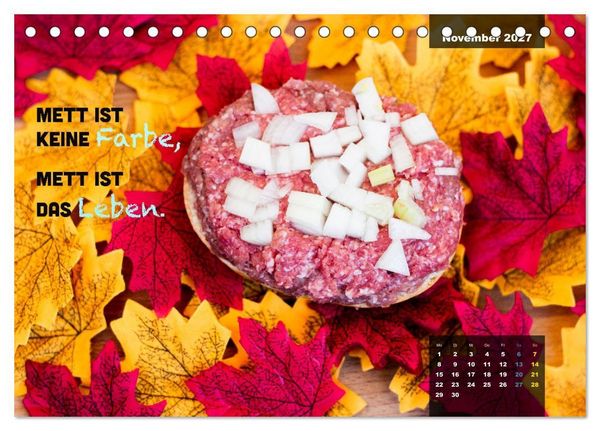Produktbild: Mettkalender - Spread some more Mett (Tischkalender 2027 DIN A5 quer), CALVENDO Monatskalender