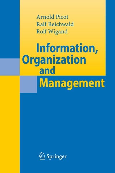 Produktbild: Information, Organization and Management