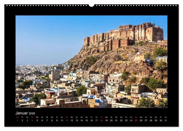 Produktbild: Willkommen in Indien 2026 (hochwertiger Premium Wandkalender 2026 DIN A2 quer), Kunstdruck in Hochglanz