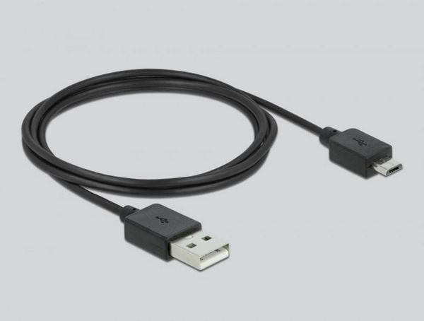 Produktbild: Delock 63206 HDMI / USB-Micro-B / DisplayPort Adapter [1x HDMI-Stecker - 1x DisplayPort Buchse, Micro USB] Schwarz 0.24 m