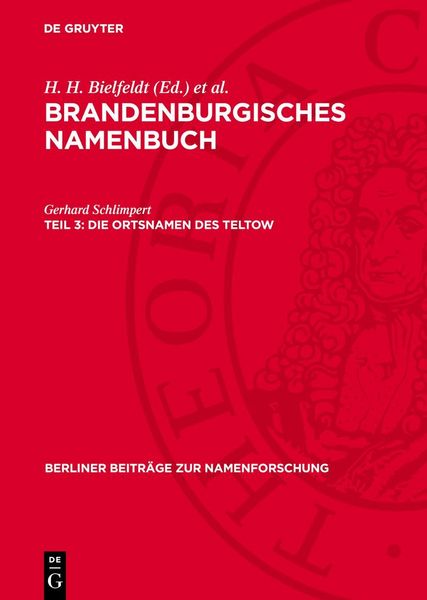 Produktbild: Die Ortsnamen des Teltow