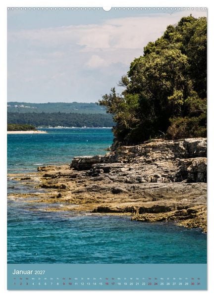 Produktbild: Istrien Hautnah (Wandkalender 2027 DIN A2 hoch), CALVENDO Monatskalender