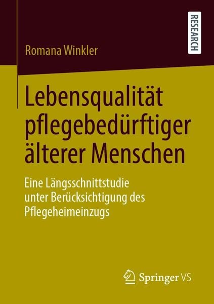 Produktbild: Lebensqualit&auml;t pflegebed&uuml;rftiger &auml;lterer Menschen