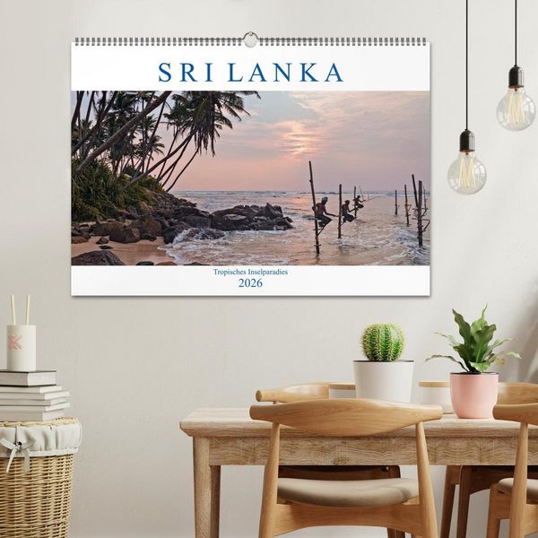Produktbild: Sri Lanka, tropisches Inselparadies (Wandkalender 2026 DIN A2 quer), CALVENDO Monatskalender