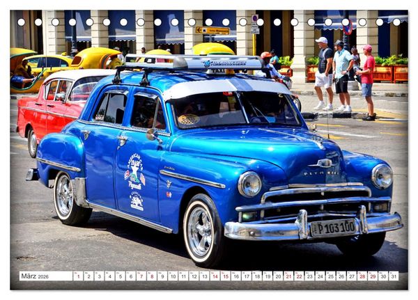 Produktbild: AMERICAN CAR 1950 (Tischkalender 2026 DIN A5 quer), CALVENDO Monatskalender