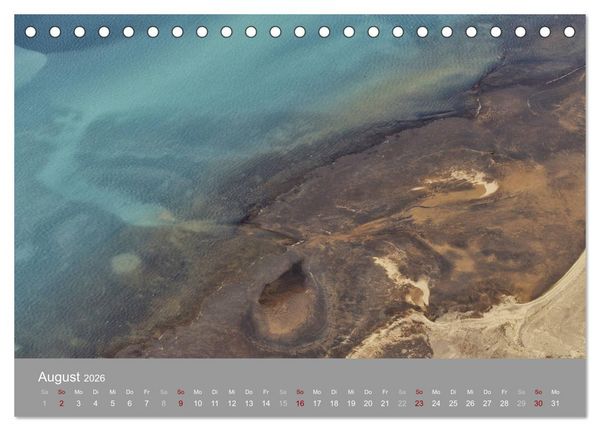 Produktbild: Naturkunst - Luftbilder (Tischkalender 2026 DIN A5 quer), CALVENDO Monatskalender