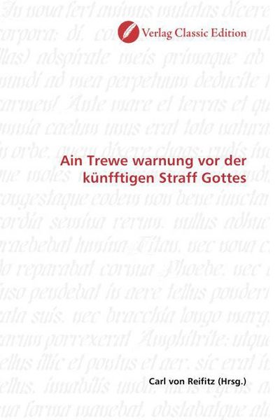 Produktbild: Ain Trewe warnung vor der k&uuml;nfftigen Straff Gottes