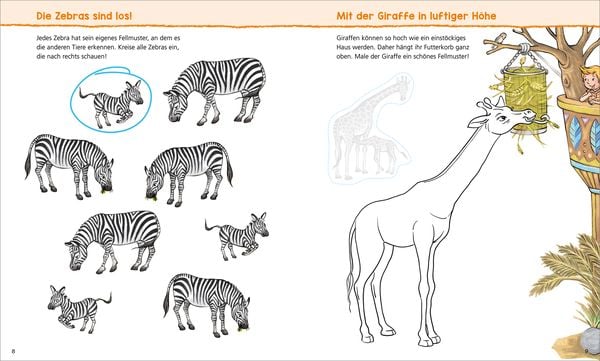 Produktbild: WAS IST WAS Kindergarten Malen Rätseln Stickern Im Zoo