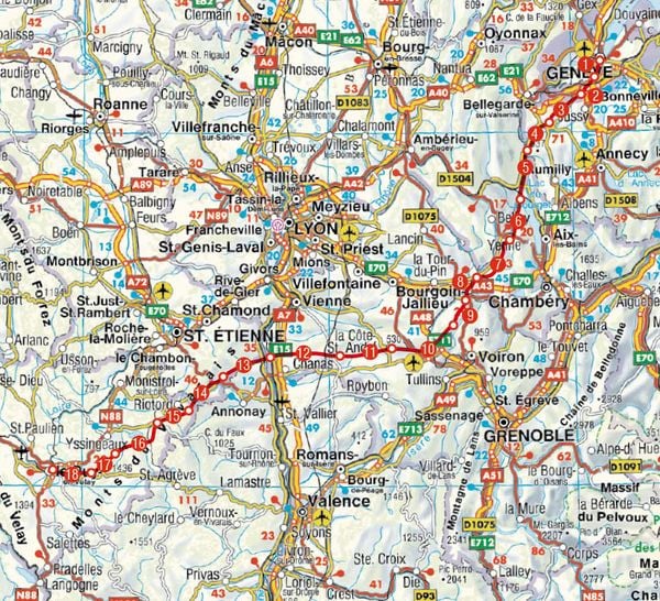 Produktbild: ROTHER Wanderf&uuml;hrer Via Gebennensis