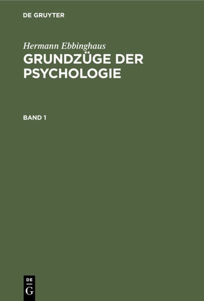 Produktbild: Grundz&uuml;ge der Psychologie. Band 1
