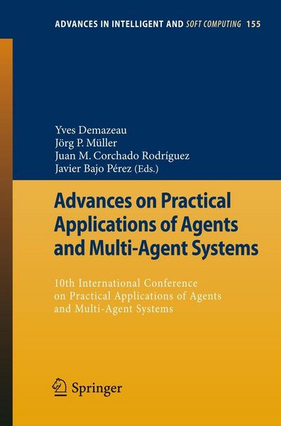 Produktbild: Advances on Practical Applications of Agents and Multi-Agent Systems