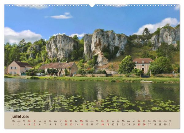 Produktbild: Paysages de l'Yonne (Calendrier mural 2026 DIN A2 vertical) calendrier de bureau