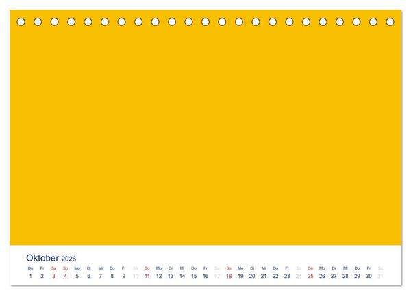 Produktbild: Farbiger Bastelkalender (Tischkalender 2026 DIN A5 quer), CALVENDO Monatskalender