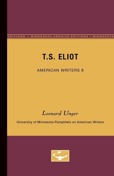 Produktbild: T.S. Eliot - American Writers 8