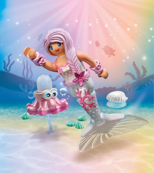 Produktbild: PLAYMOBIL 71477 Meerjungfrau mit Spritzkrake