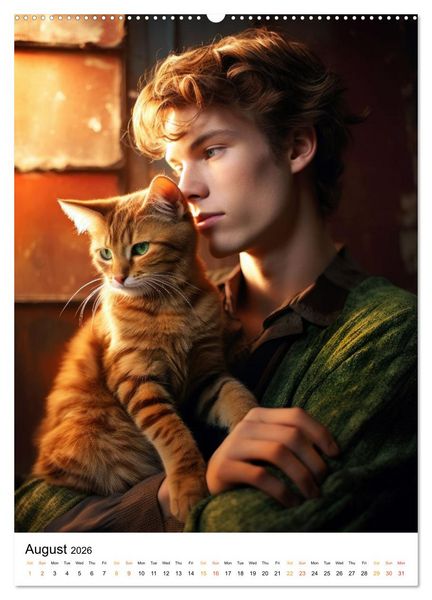 Produktbild: Purrrfect Companions (Wall Calendar 2026 DIN A2 portrait), CALVENDO 12 Month Wall Calendar