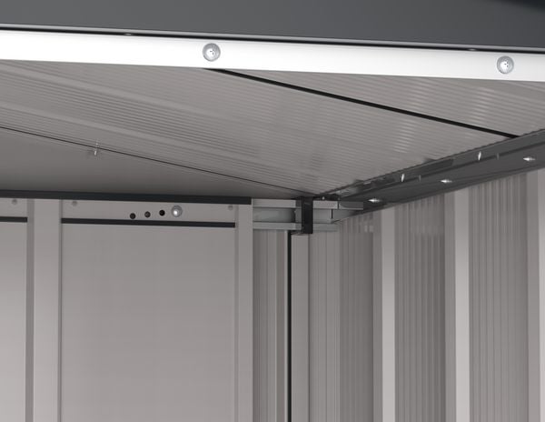 Produktbild: Metall Ger&auml;tehaus 163x112 Gartenhaus Schiebet&uuml;r