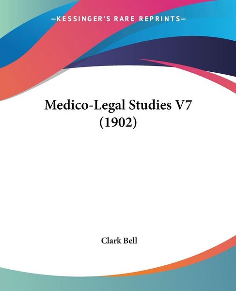 Produktbild: Medico-Legal Studies V7 (1902)