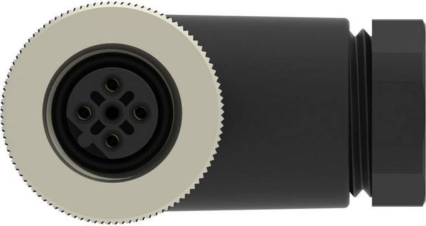 Produktbild: TE Connectivity T4112402041-000 Sensor-/Aktor-Steckverbinder, unkonfektioniert M12 Buchse, gewinkelt Polzahl Sensoren: 4 1 St.