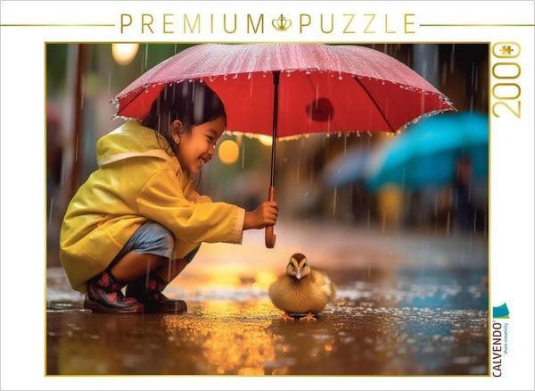 CALVENDO Puzzle Regentanz der Freundschaft | 2000 Teile Lege-Größe 90x67cm Foto-Puzzle für glückliche Stunden