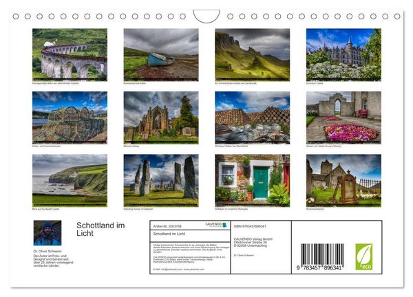 Produktbild: Schottland im Licht (Wandkalender 2026 DIN A4 quer), CALVENDO Monatskalender