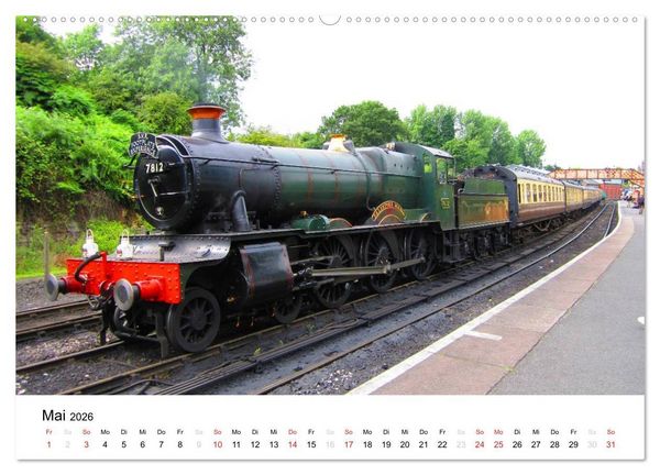 Produktbild: Nostalgische Eisenbahnen Englands (hochwertiger Premium Wandkalender 2026 DIN A2 quer), Kunstdruck in Hochglanz