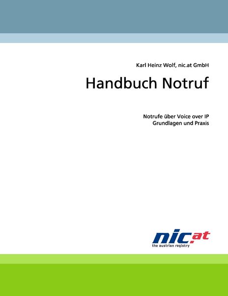 Produktbild: Handbuch Notruf