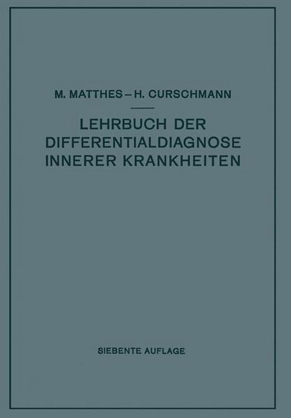 Produktbild: Lehrbuch der Differentialdiagnose innerer Krankheiten