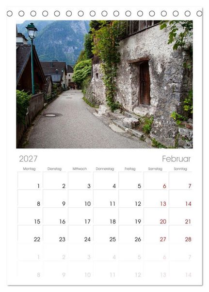 Produktbild: Tischplaner 2027 - Hallstatt und der Hallst&auml;tter See (A5 Tischkalender zum Aufstellen) CALVENDO