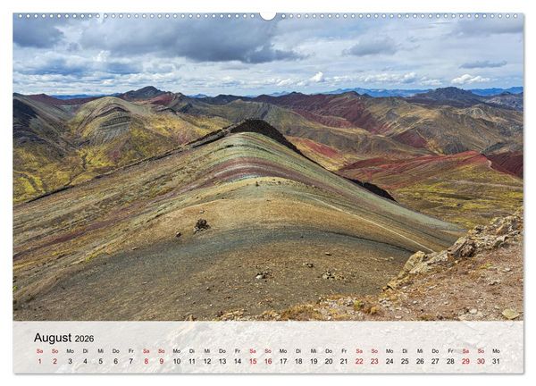 Produktbild: Entdecke S&uuml;damerika: Monat f&uuml;r Monat (hochwertiger Premium Wandkalender 2026 DIN A2 quer), Kunstdruck in Hochglanz
