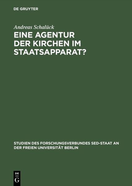 Produktbild: Eine Agentur der Kirchen im Staatsapparat?