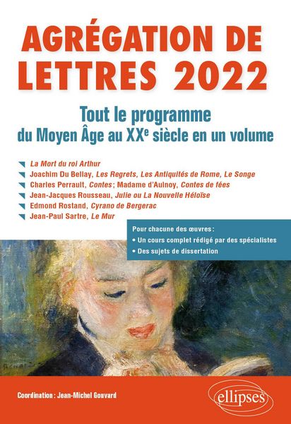 Produktbild: Agr&eacute;gation de Lettres 2022. Tout le programme du Moyen Age au XXe si&egrave;cle en un volume