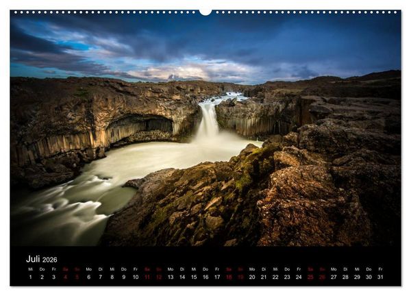 Produktbild: Island - Unber&uuml;hrte Landschaften (hochwertiger Premium Wandkalender 2026 DIN A2 quer), Kunstdruck in Hochglanz