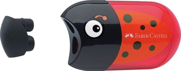 Produktbild: Faber-Castell Doppelanspitzer K&auml;fer mit Radierer
