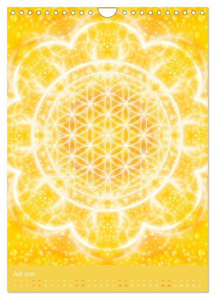 Produktbild: Blume des Lebens - Harmonie durch Symbolkraft (Wandkalender 2026 DIN A4 hoch), CALVENDO Monatskalender