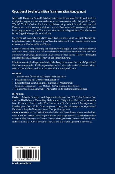 Produktbild: Operational Excellence mittels Transformation Management