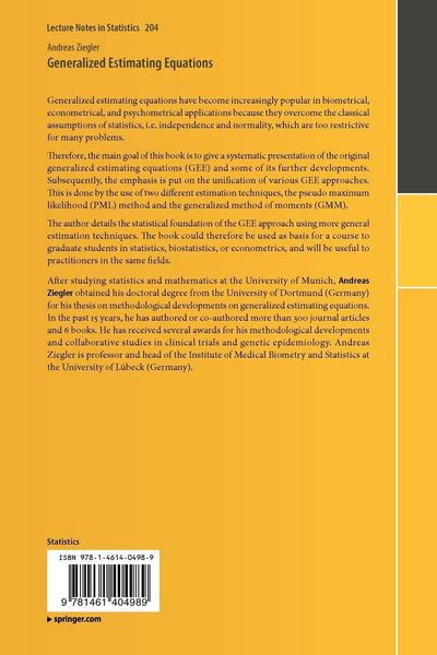 Produktbild: Generalized Estimating Equations