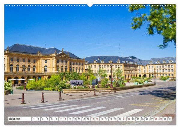 Produktbild: Nancy et Metz &ndash; Tr&eacute;sors uniques en Lorraine (Calendrier mural 2027 DIN A2 vertical), CALVENDO calendrier mensuel