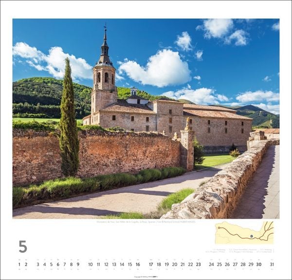 Produktbild: Auf dem Jakobsweg Kalender 2027 - El Camino