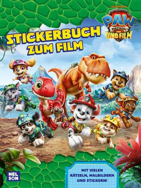 PAW Patrol Mitmachbuch: PAW Patrol - Der Dinofilm: Stickerbuch zum Film, Taschenbuch von , Nelson, 978-3-8451-3023-1