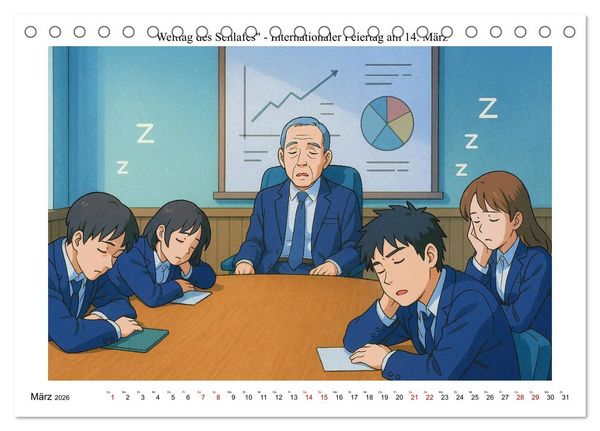 Produktbild: Kalender der kuriosen Feiertage (Tischkalender 2026 DIN A5 quer), CALVENDO Monatskalender