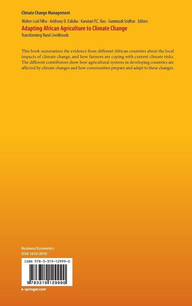 Produktbild: Adapting African Agriculture to Climate Change