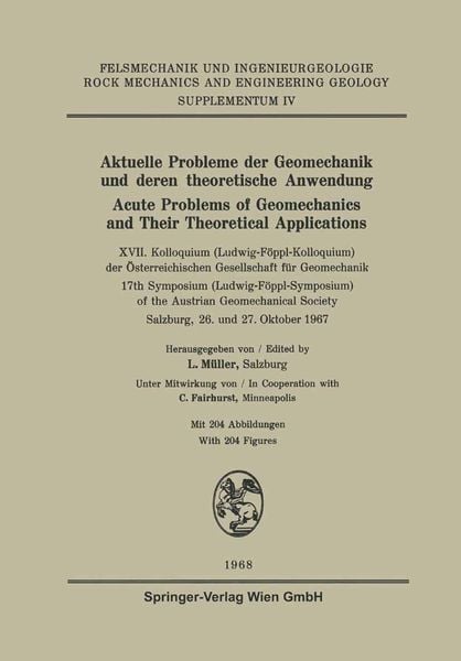 Produktbild: Aktuelle Probleme der Geomechanik und Deren theoretische Anwendung / Acute Problems of Geomechanics and Their Theoretical Applications
