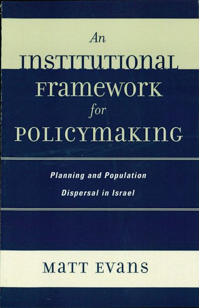 Produktbild: An Institutional Framework for Policymaking