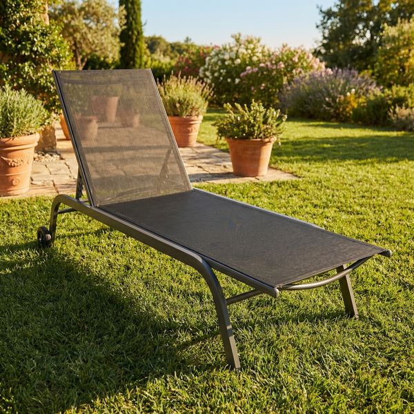 Produktbild: Sonnenliege Liegestuhl Gartenliege Rollen Sonlas