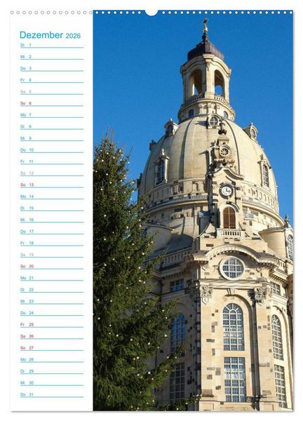 Produktbild: Frauenkirche Dresden (Wandkalender 2026 DIN A2 hoch), CALVENDO Monatskalender